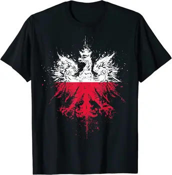 Lenkijos erelis | Lenkijos pasididžiavimas | Lenkijos vėliava Vyriški marškinėliai trumpomis rankovėmis Laisvalaikio medvilniniai marškinėliai O-Neck Vasariniai marškiniai